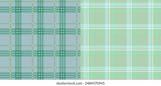 Gingham pattern set. Tartan checked plaid textured seamless pattern for fashion textiles and graphics