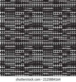 Gingham Pattern Tartan Checked Plaids In Black, White. Seamless Positive, Negative Vichy Backgrounds For Tablecloth, Dress, Skirt, Napkin, Or Other Easter Holiday Textile Design.