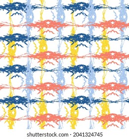 Gingham pattern. Template for design ornament. Seamless fabric texture.  Seamless fabric texture.