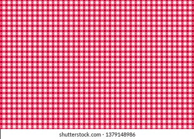 Gingham pattern. Texture from rhombus/squares for - plaid, tablecloths, clothes, shirts, dresses, paper, bedding, blankets, quilts and other textile products. Vector illustration EPS 10