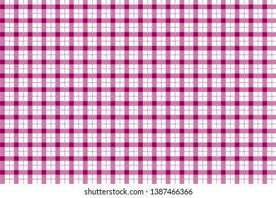 Gingham pattern. Texture from rhombus/squares for - plaid, tablecloths, clothes, shirts, dresses, paper, bedding, blankets, quilts and other textile products. Vector illustration EPS 10