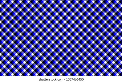 Gingham pattern. Texture from rhombus/squares for - plaid, tablecloths, clothes, shirts, dresses, paper, bedding, blankets, quilts and other textile products. Vector illustration EPS 10