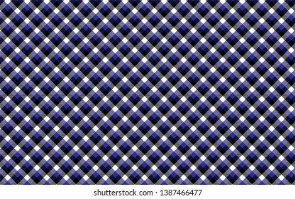 Gingham pattern. Texture from rhombus/squares for - plaid, tablecloths, clothes, shirts, dresses, paper, bedding, blankets, quilts and other textile products. Vector illustration EPS 10