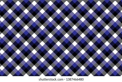 Gingham pattern. Texture from rhombus/squares for - plaid, tablecloths, clothes, shirts, dresses, paper, bedding, blankets, quilts and other textile products. Vector illustration EPS 10