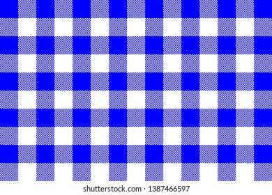 Gingham pattern. Texture from rhombus/squares for - plaid, tablecloths, clothes, shirts, dresses, paper, bedding, blankets, quilts and other textile products. Vector illustration EPS 10