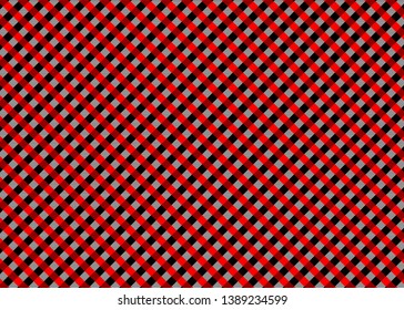 Gingham pattern. Texture from rhombus/squares for - plaid, tablecloths, clothes, shirts, dresses, paper, bedding, blankets, quilts and other textile products. Vector illustration EPS 10