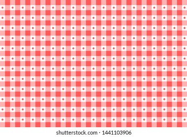 Gingham pattern. Texture from rhombus/squares for - plaid, tablecloths, clothes, shirts, dresses, paper, bedding, blankets, quilts and other textile products. Vector illustration.