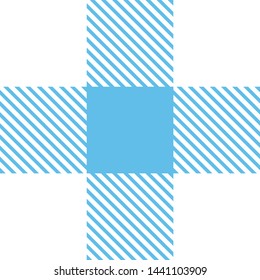 Gingham pattern. Texture from rhombus/squares for - plaid, tablecloths, clothes, shirts, dresses, paper, bedding, blankets, quilts and other textile products. Vector illustration.