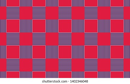 Gingham pattern. Texture from rhombus/squares for - shirts, clothes, tablecloths, plaid, dresses, paper and other textile products - Vector. EPS 10