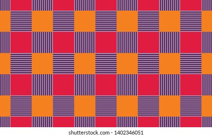 Gingham pattern. Texture from rhombus/squares for - shirts, clothes, tablecloths, plaid, dresses, paper and other textile products - Vector. EPS 10