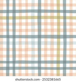 Gingham, Plaid, Plaid pattern, Gingham seamless pattern, check textile. Fabric seamless. Seamless Gingham,  in shades peach fuzz, texture effect. Geometric, design for projects, fabric, decor, vintage