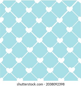 Gingham ,Scott ,line with flowers or heart seamless pattern. Texture from rhombus,squares for dress, paper,clothes,tablecloth.,net, grid.Copy space for your text and your business. Vector illustration