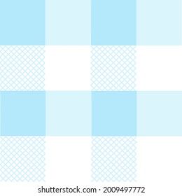 Gingham ,Scott seamless pattern. Texture from rhombus,squares for dress, paper,clothes,tablecloth.,net, Copy space for your text and your business. Vector illustration.