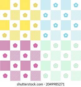 Gingham ,Scott seamless pattern. Texture from rhombus,squares for dress, paper,clothes,tablecloth.,net, grid.Copy space for your text and your business.Vector illustration.