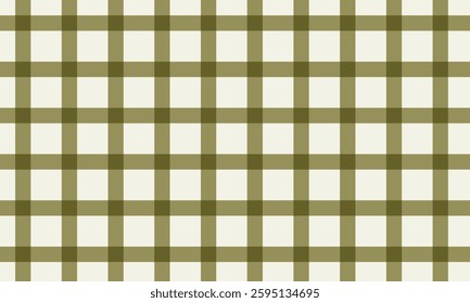 Gingham seamless green pattern. Texture for plaid, tablecloth, clothes, shirts, dresses, paper, bedding, blankets, blankets and other textile products. Vector Illustration