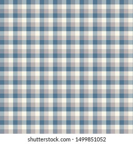 Gingham seamless light blue pattern. Texture for plaid, tablecloths, clothes, shirts,dresses,paper,bedding,blankets,quilts and other textile products. Vector Illustration EPS 10