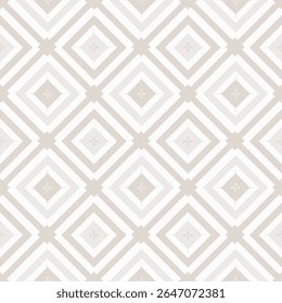Gingham seamless pattern. Beige and white background texture. Checkered tweed plaid repeating wallpaper. Natural nude fabric and textile swatch design. Vector
