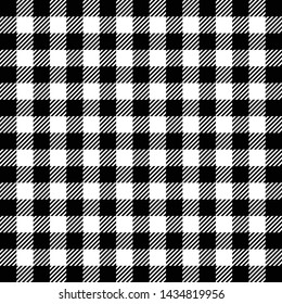 Gingham seamless pattern design. Vector illustration.