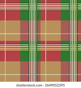 Gingham padrão sem costura. Tartan escocês padrão sem emenda. Padrão xadrez sem emenda tecido escocês tradicional. Camisa Lumberjack Flannel Têxtil. Amostra De Bloco Padrão Incluída.