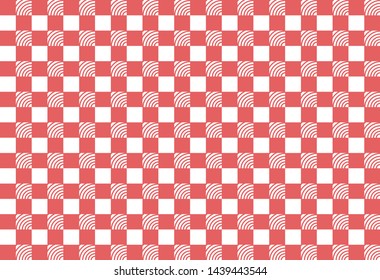 Gingham seamless pattern. Texture from rhombus/squares for - plaid, tablecloths, clothes, shirts, dresses, paper, bedding, blankets, quilts and other textile products. Vector illustration.