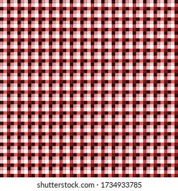 Gingham seamless pattern. Texture from rhombus/squares for - plaid, tablecloths, clothes, shirts, dresses, paper, bedding, blankets, quilts and other textile products. Vector illustration.
