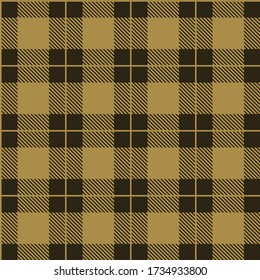 Patrón sin fisuras de Gingham. Textos de rhombus/cuadrados para - manteles, ropa, camisas, vestidos, papel, ropa de cama, mantas, edredones y otros productos textiles. Ilustración vectorial.