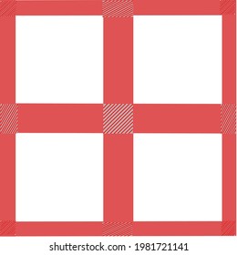 Gingham nahtloses Muster. Textur aus Rhombus, Plätze für Kleidung, Papier, Kleidung, Tischdecken., Netz, Kopienraum, für Ihren Text. Vektorgrafik 