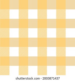 Patrón sin fisuras de Gingham. Textura de rhombus, cuadrados para vestido, papel, ropa, mantel.,net, Copiar espacio, para tu texto. Ilustración vectorial.