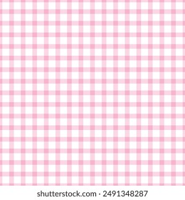 Gingham seamless pattern. Vector background. Texture for print, textile, fabric.