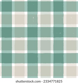 Gingham seamless pattern. Watercolor pastel lines texture for shirts, plaid, tablecloths, clothes, bedding, blankets, makeup wrapping paper. vector checkered summer girly print