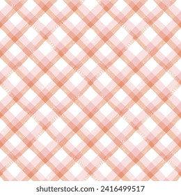 Gingham seamless pattern. Watercolor pastel lines texture for shirts, plaid, tablecloths, clothes, bedding, blankets, makeup wrapping paper. vector checkered summer girly print