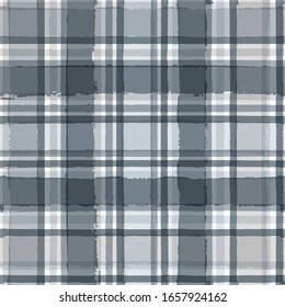 Gingham seamless pattern. watercolor stripes, tartan texture for spring picnic table cloth, shirts, plaid, clothes, dresses, blankets, paper. vector checkered paint brush strokes, geometric lines.