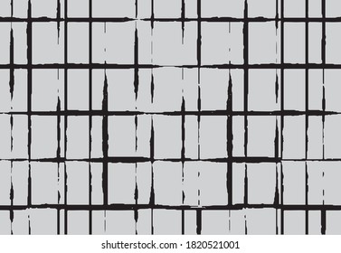 Gingham seamless pattern. watercolour strokes checkered plaid, rustic tartan background, vector. vector summer print