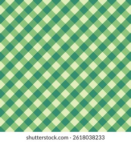 Gingham padrão sem emenda. Tartan xadrez xadrez padrão repetido em verde. Geometric vetor ilustração fundo papel de parede.