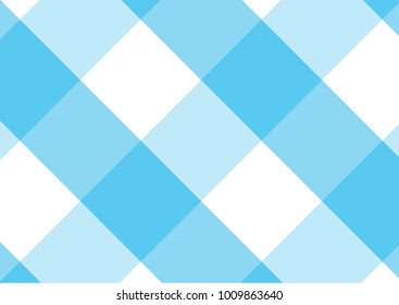 Gingham sky blue and white pattern. Texture from rhombus/squares for - plaid, tablecloths, clothes, shirts, dresses, paper and other textile products.