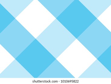 Gingham sky blue and white pattern. Texture from rhombus/squares for - plaid, tablecloths, clothes, shirts, dresses, paper and other textile products.
