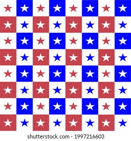 Gingham USA background for independence,veterans labor , Memorial Day and events. Vector illustration.