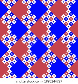 Gingham USA antecedentes para la independencia, veteranos de trabajo, Día Conmemorativo y eventos. Ilustración vectorial.