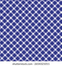 Gingham Weave Sem Costura Fundo. Padrão do vetor Gingham.