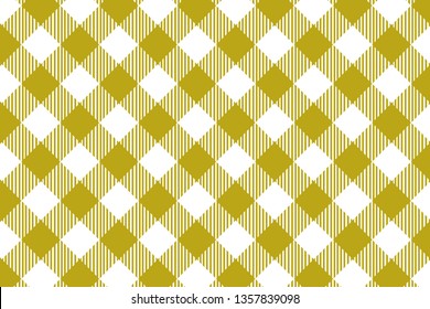 Gingham yellow pattern. Texture from rhombus/squares for - plaid, tablecloths, clothes, shirts, dresses, paper and other textile products