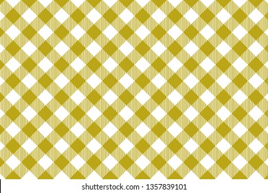 Gingham yellow pattern. Texture from rhombus/squares for - plaid, tablecloths, clothes, shirts, dresses, paper and other textile products