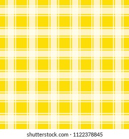 Gingham Yellow Seamless Pattern Background Vector Stock Vector (Royalty ...