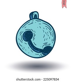 Gingle bells Christmas . vector illustration.
