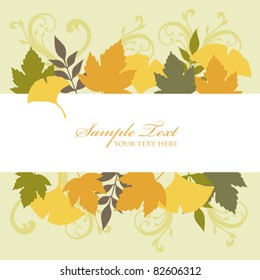 ginkgo background frame