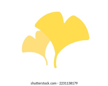 Ginkgo biloba icon vector illustration flat design