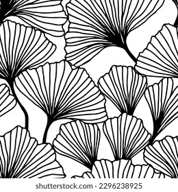 Ginkgo biloba leaves pattern for surface design