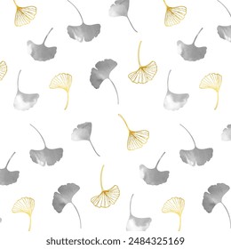 Ginkgo biloba pattern background illustration
