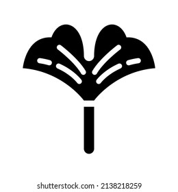 Ginkgo Icon Vector Symbol Design Illustration