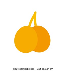 ginkgo ilustração outono simples vetor