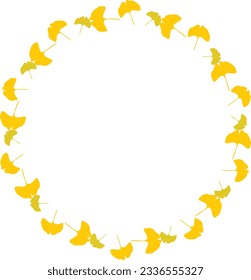 Ginkgo leaves Border Frame 1